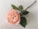 Kunstig Blomsterrose Soft Pink 51 cm